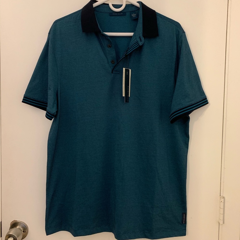 NWT - MEN’S - PERRY ELLIS POLO - L